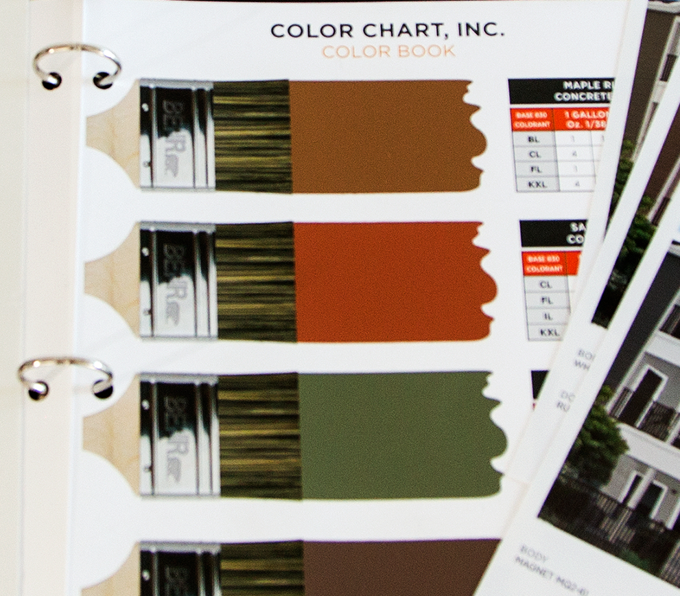 image of a page from a color book